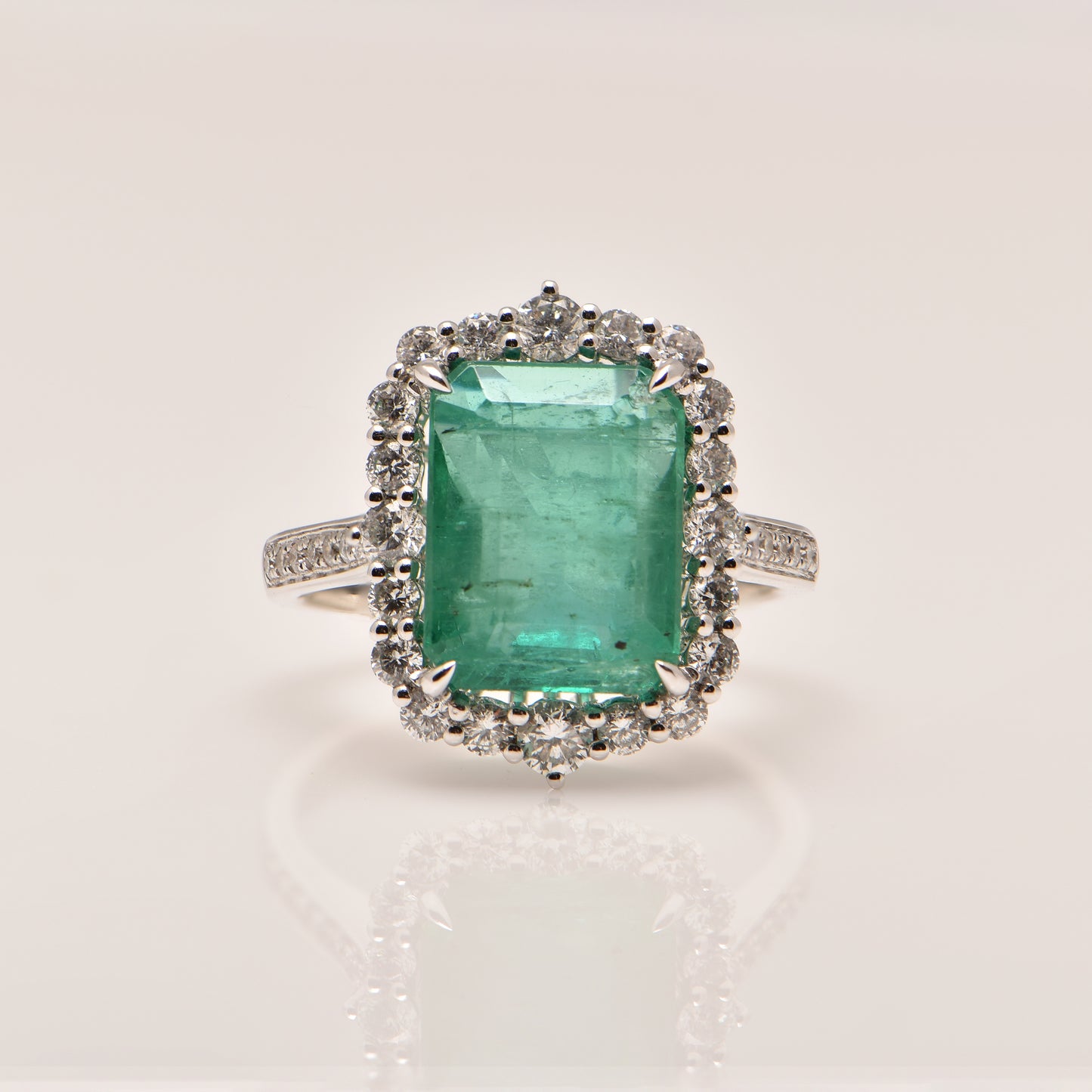 Emerald and Diamond Ring