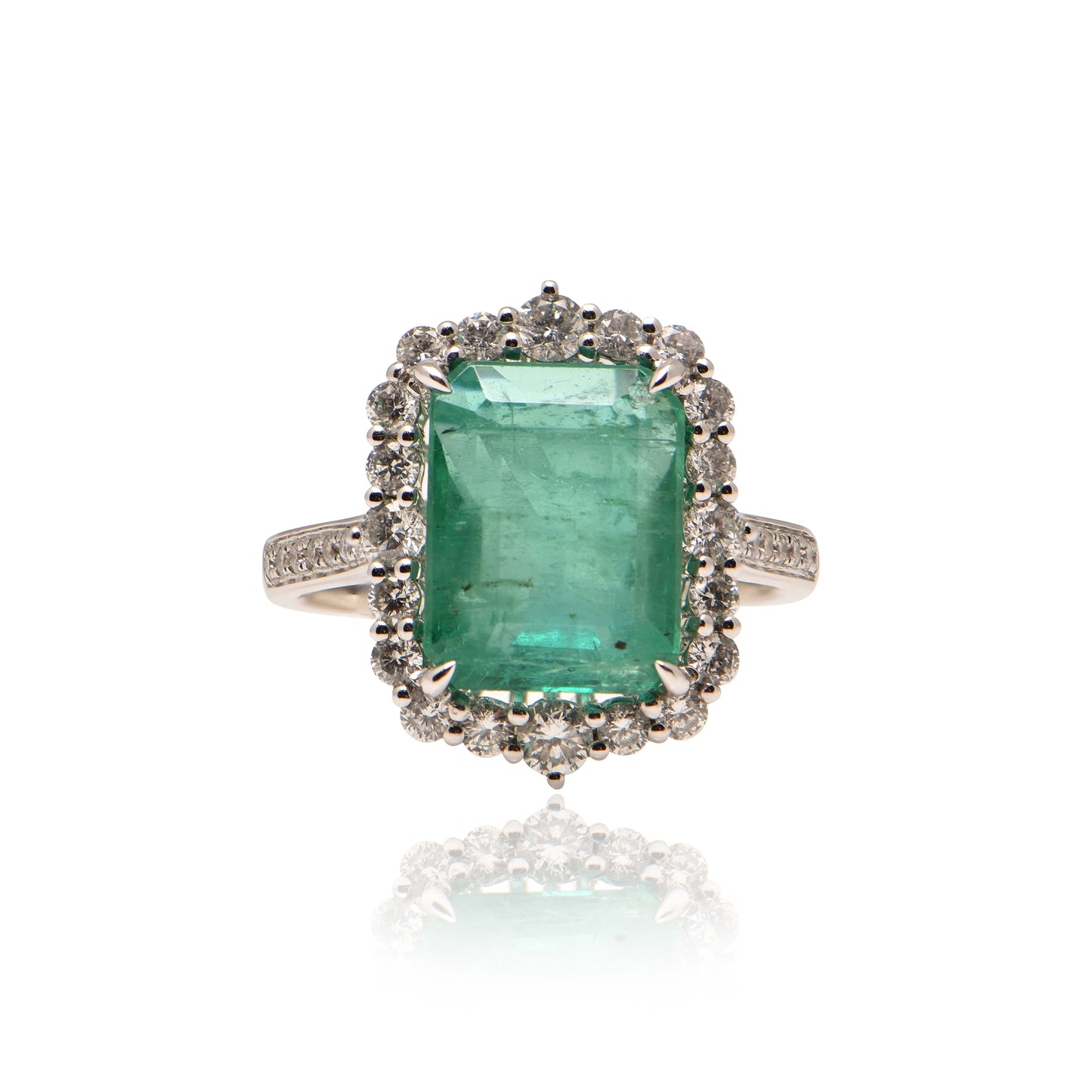 Emerald and Diamond Ring