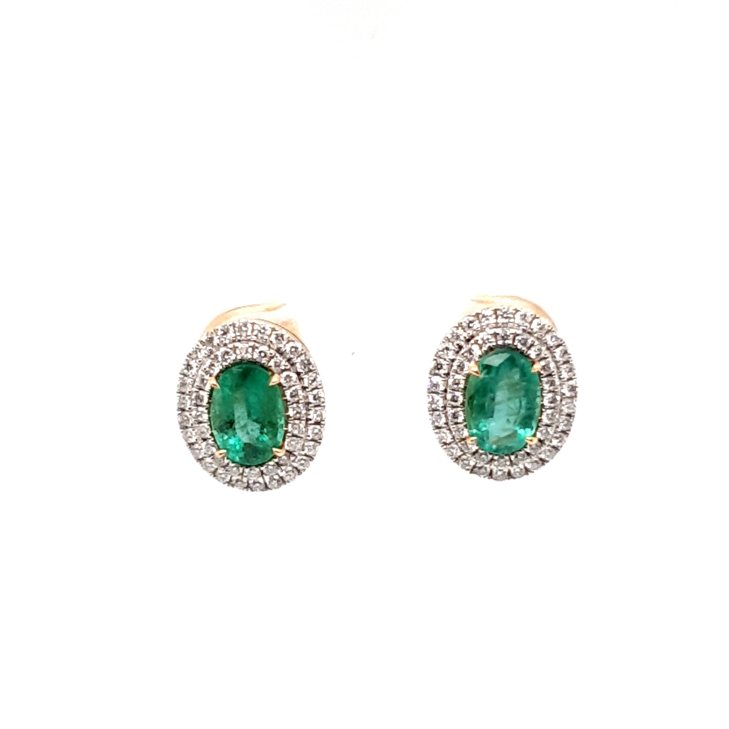 Emerald and Diamond Earrings