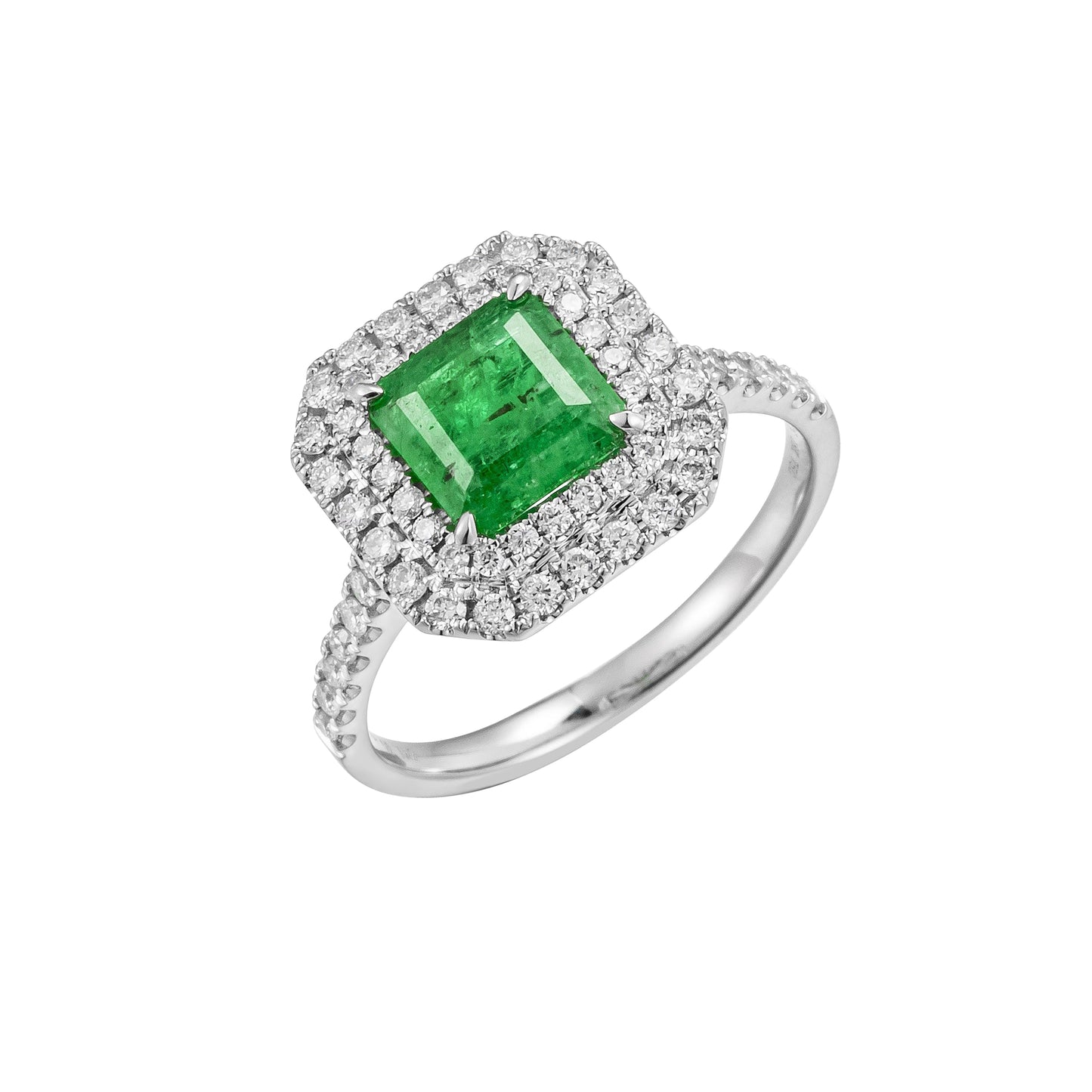 Emerald and Diamond Ring
