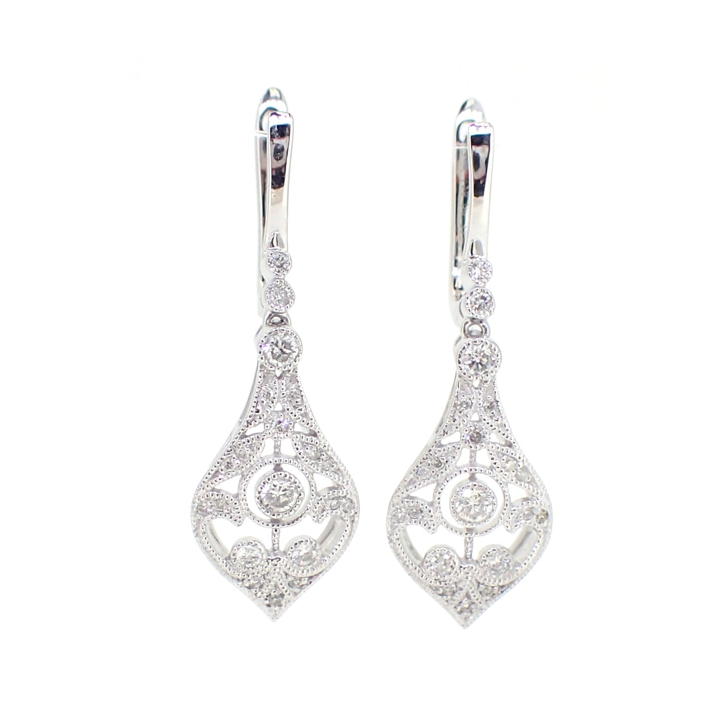 Art Deco Style Diamond Earrings