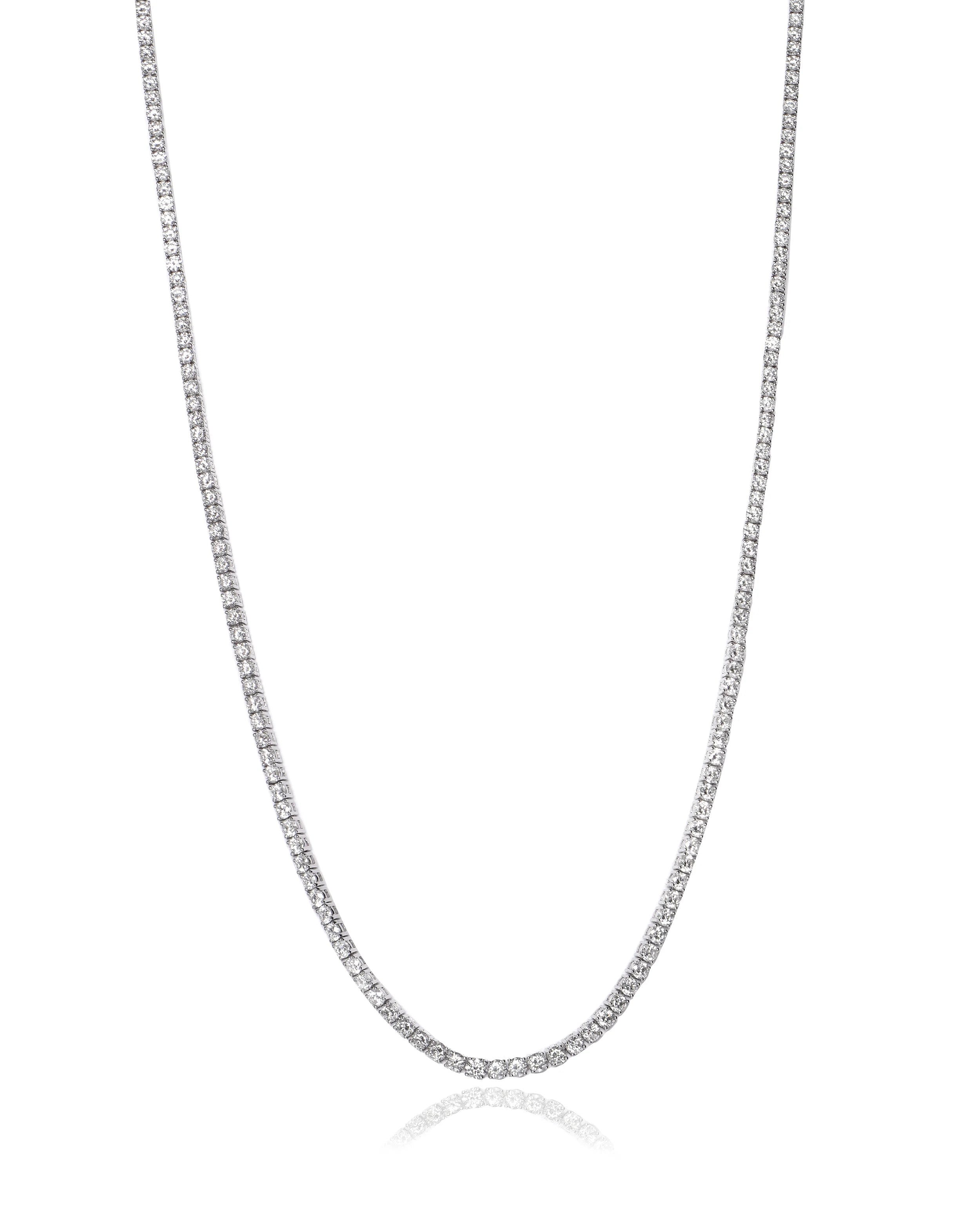 White gold choker chain deals