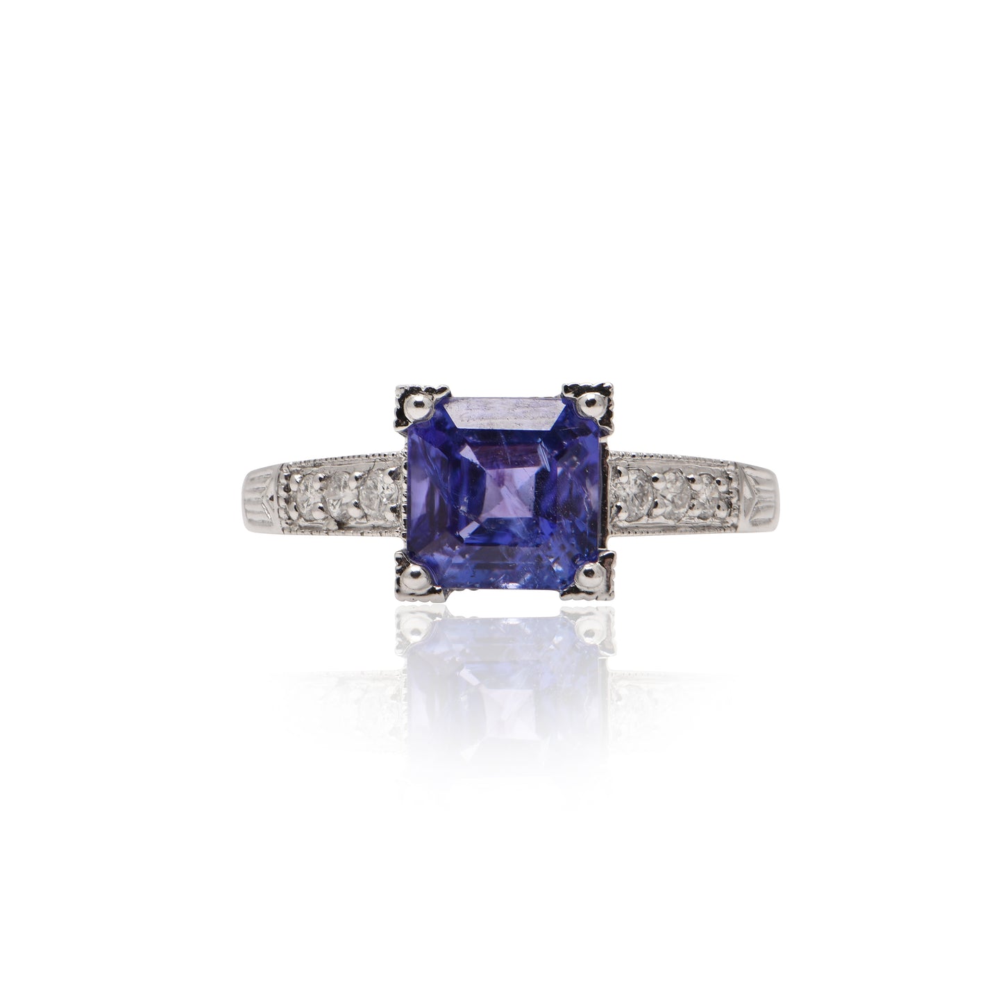 Tanzanite and Diamond Ring
