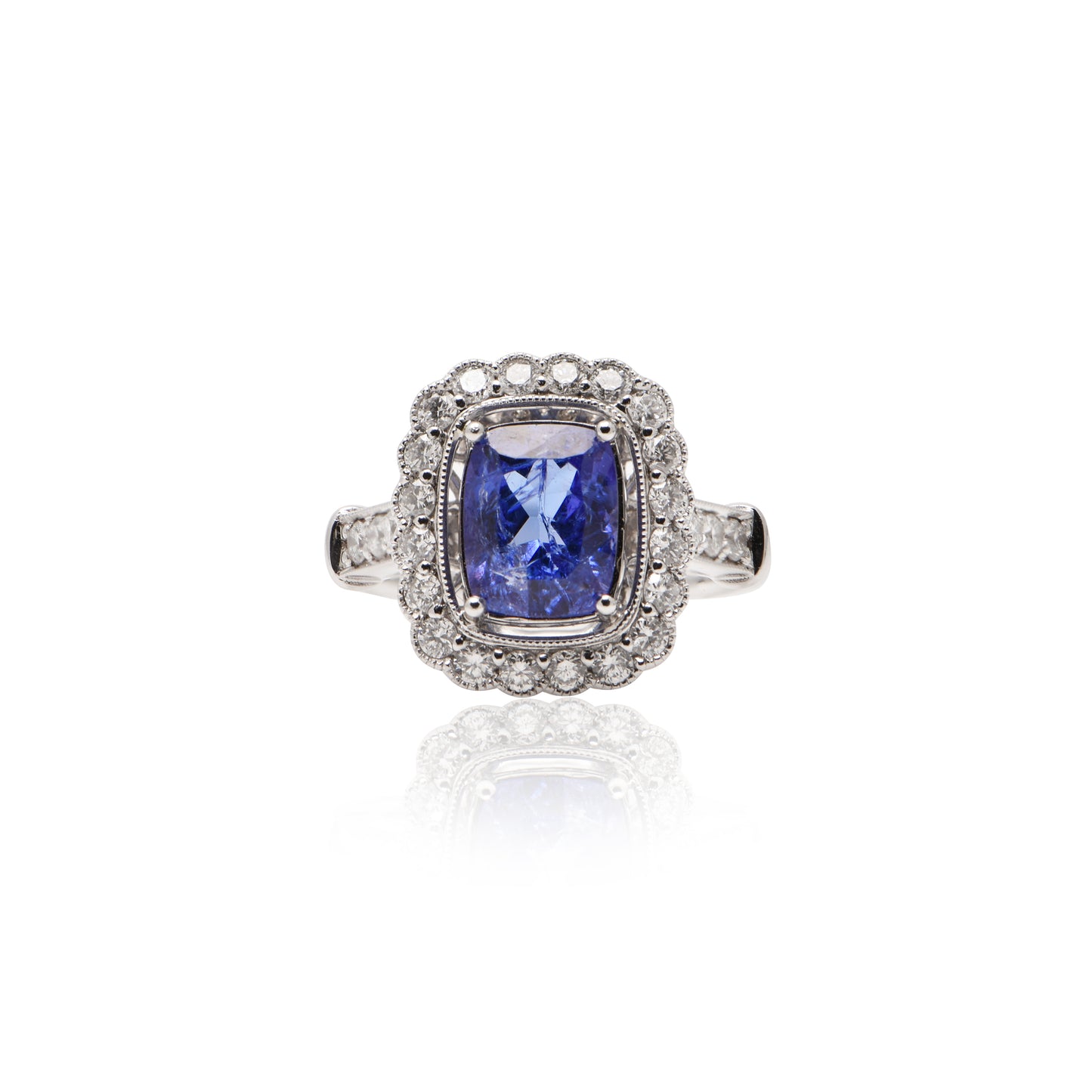 Tanzanite and Diamond Ring
