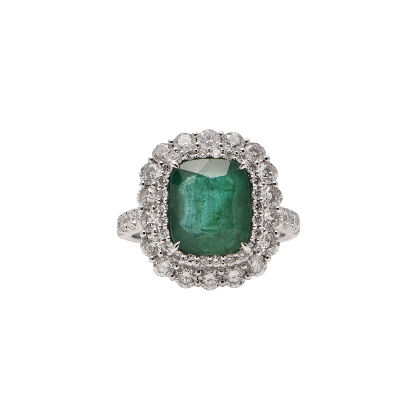 Emerald and Diamond Ring