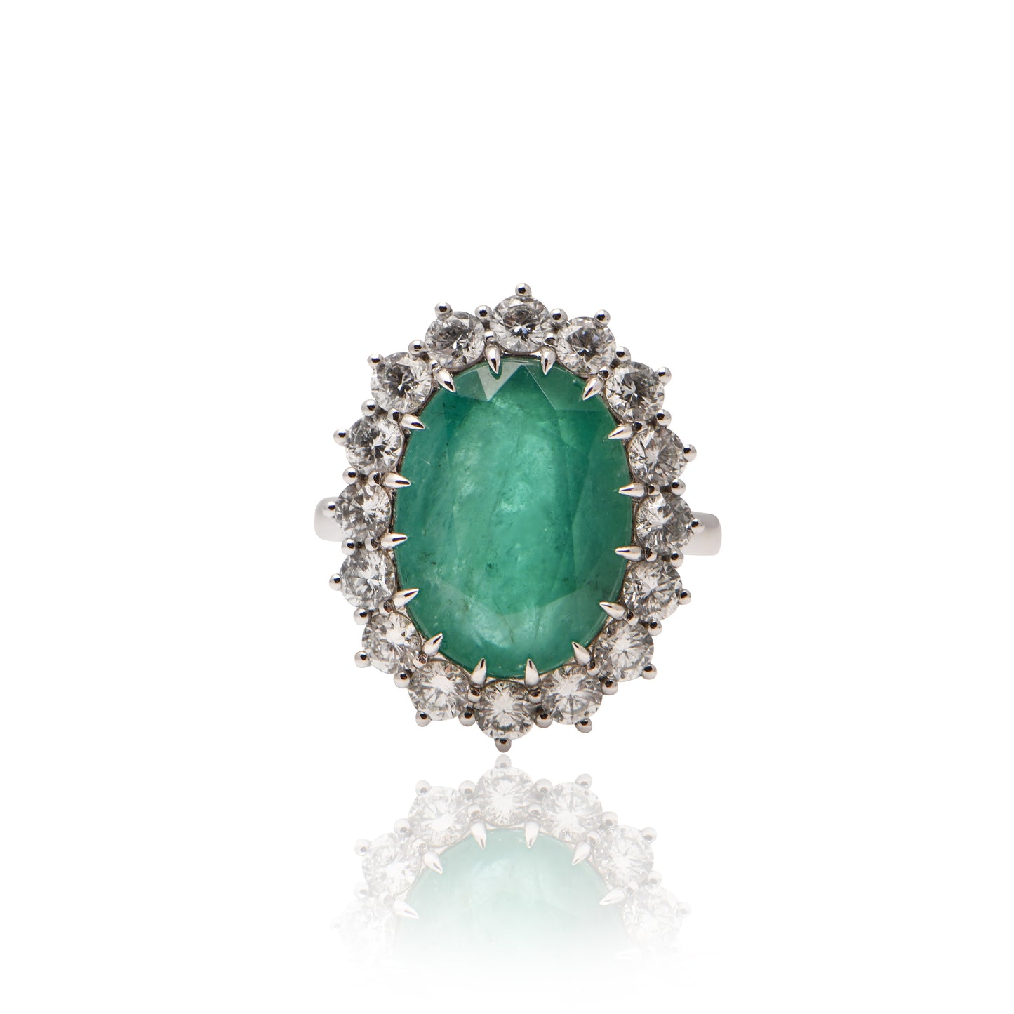Emerald and Diamond Ring