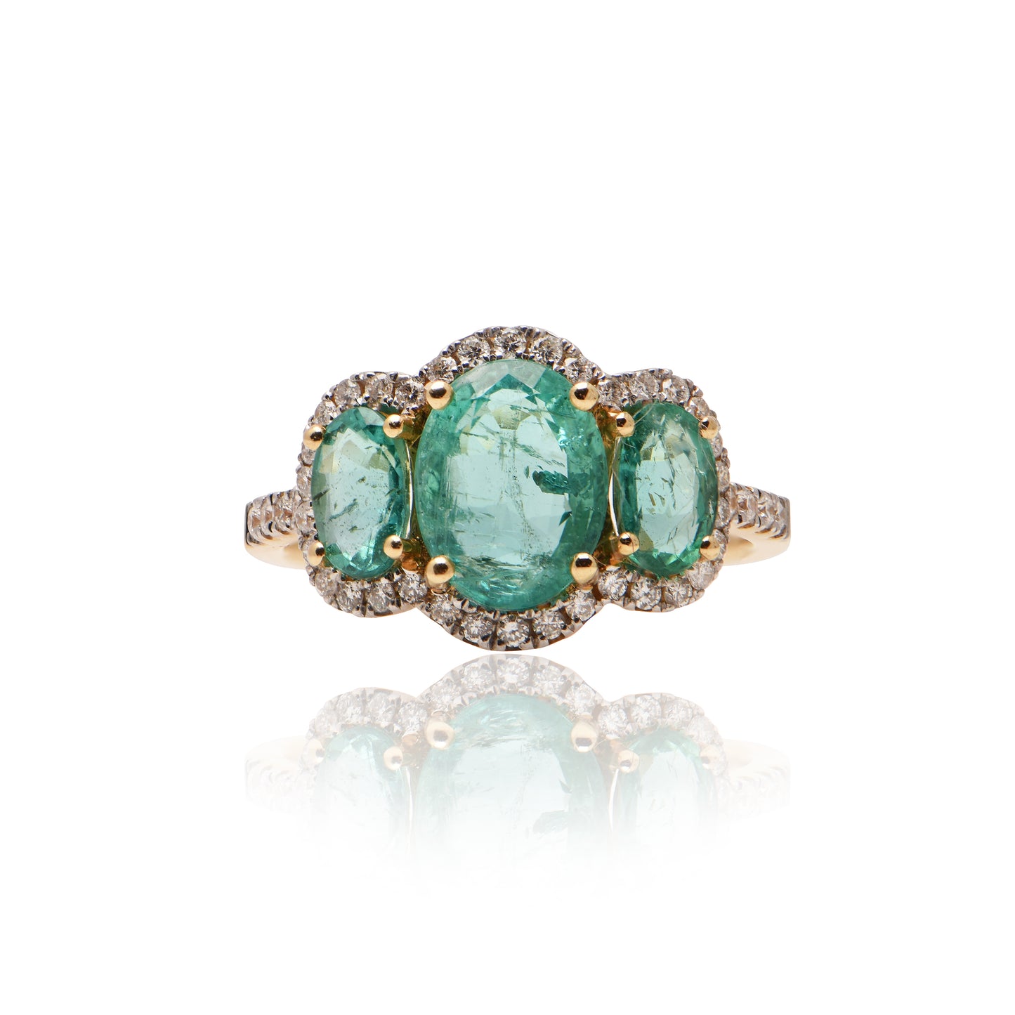 Emerald and Diamond Ring