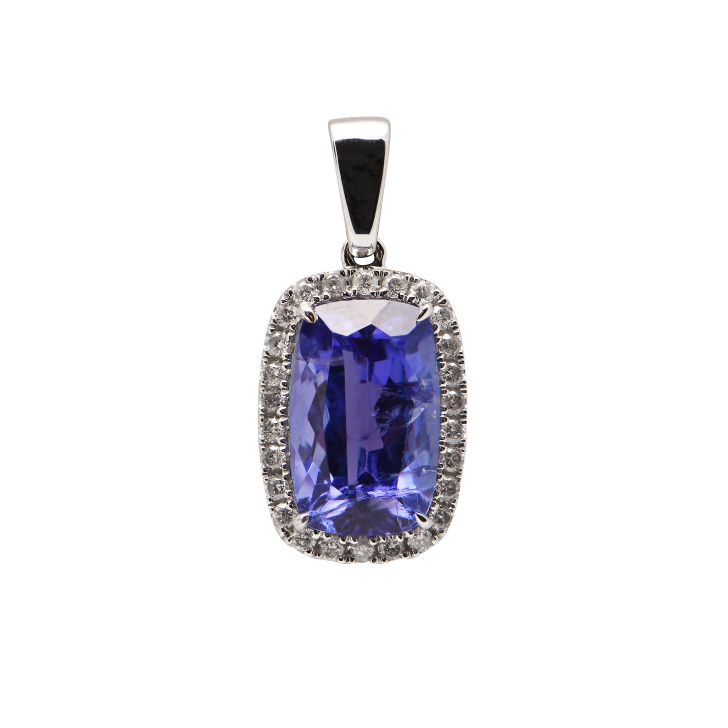 Tanzanite and Diamond Pendant