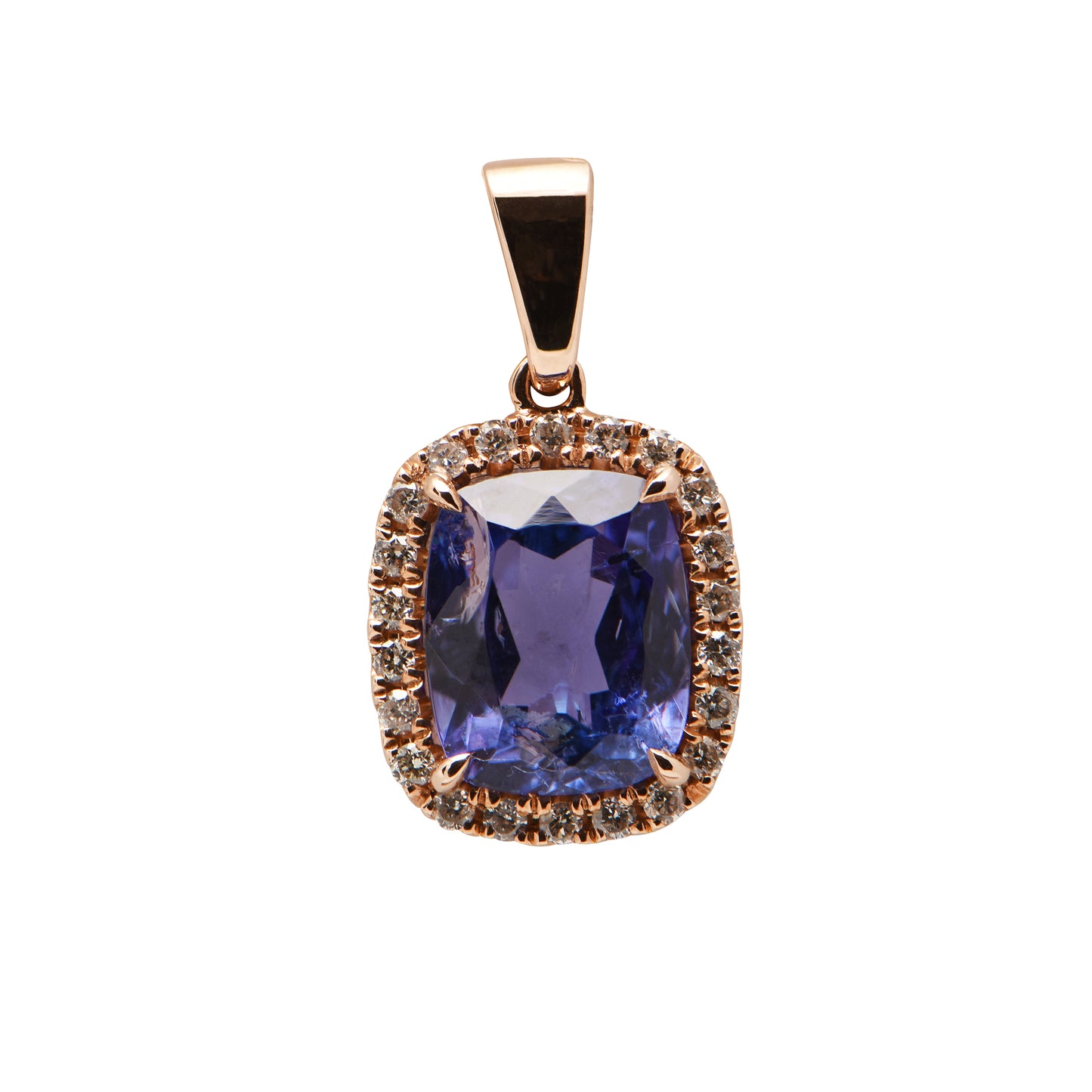 Tanzanite and Diamond Pendant