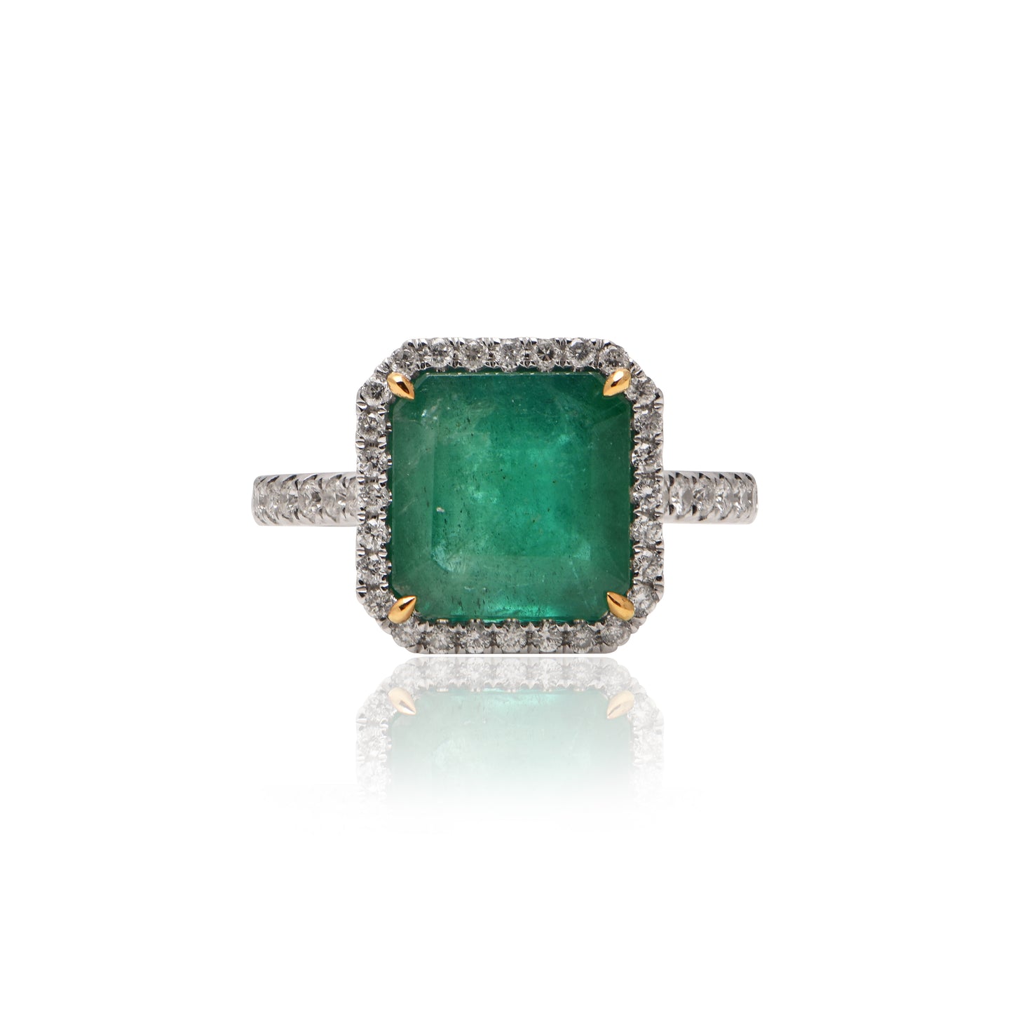 Emerald and Diamond Ring