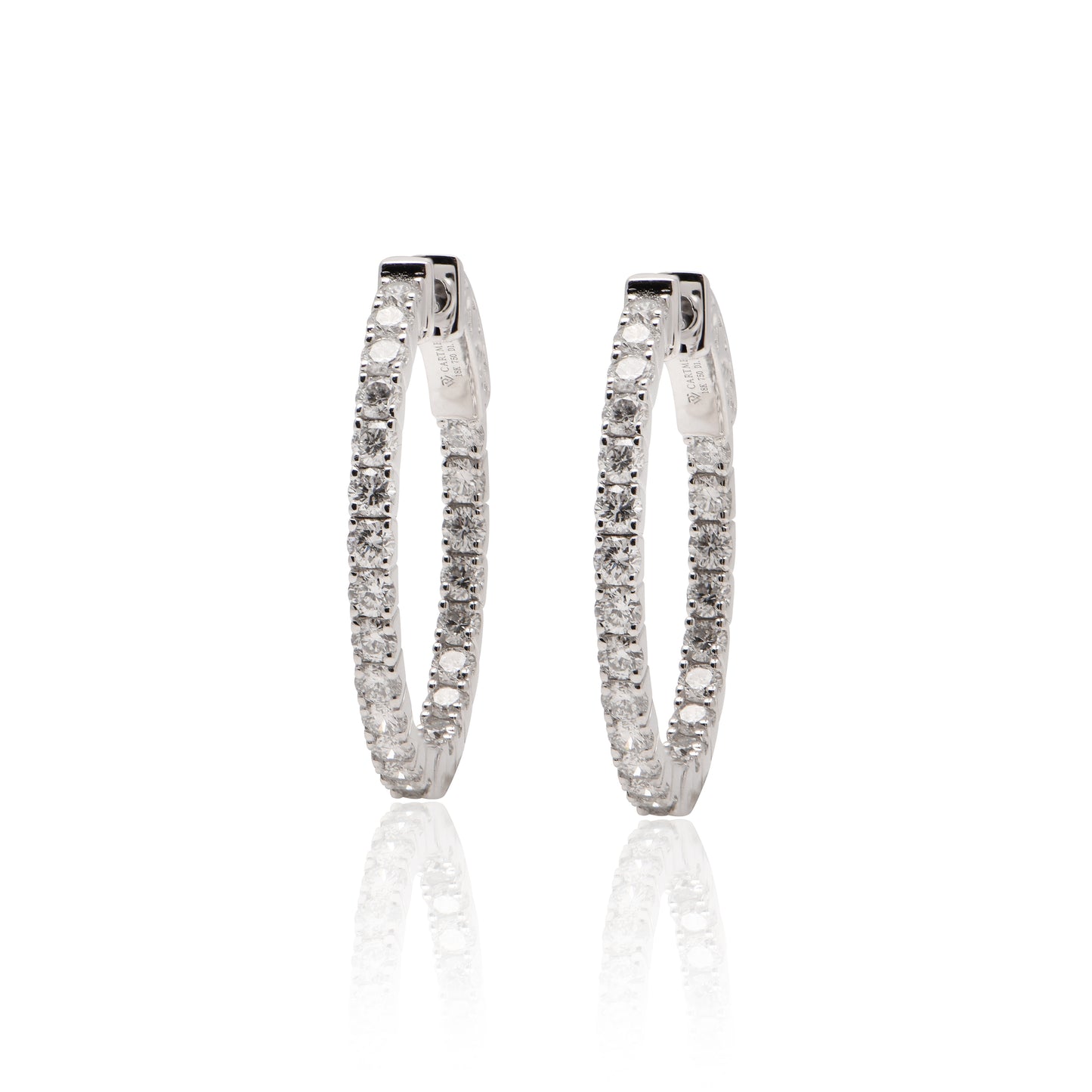 Diamond Hoop Earrings
