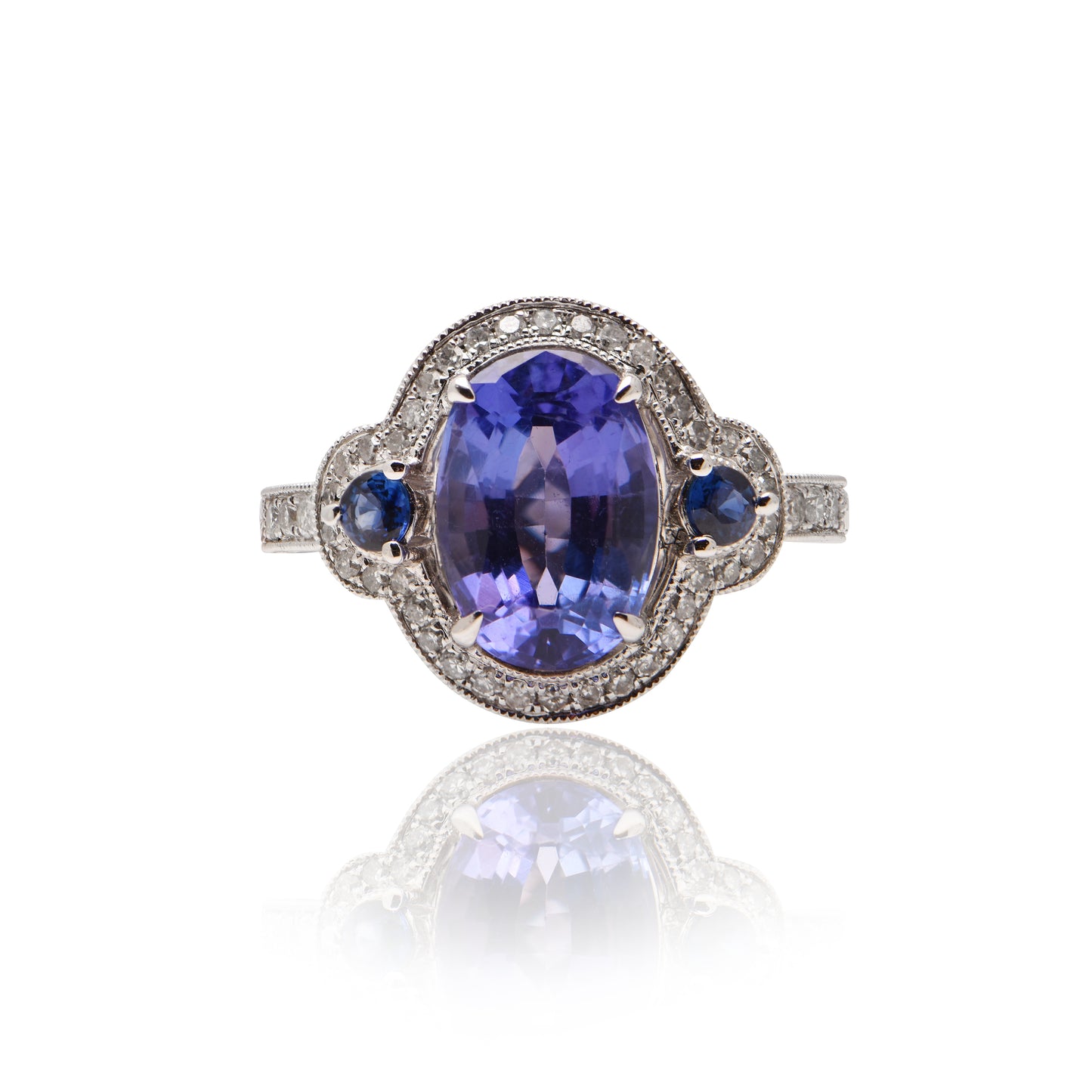Tanzanite and Diamond Ring
