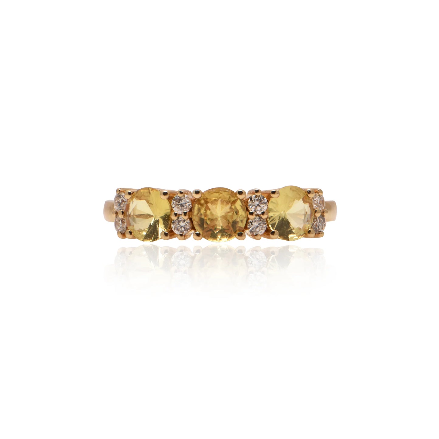 Unheated Sapphire and Diamond Ring