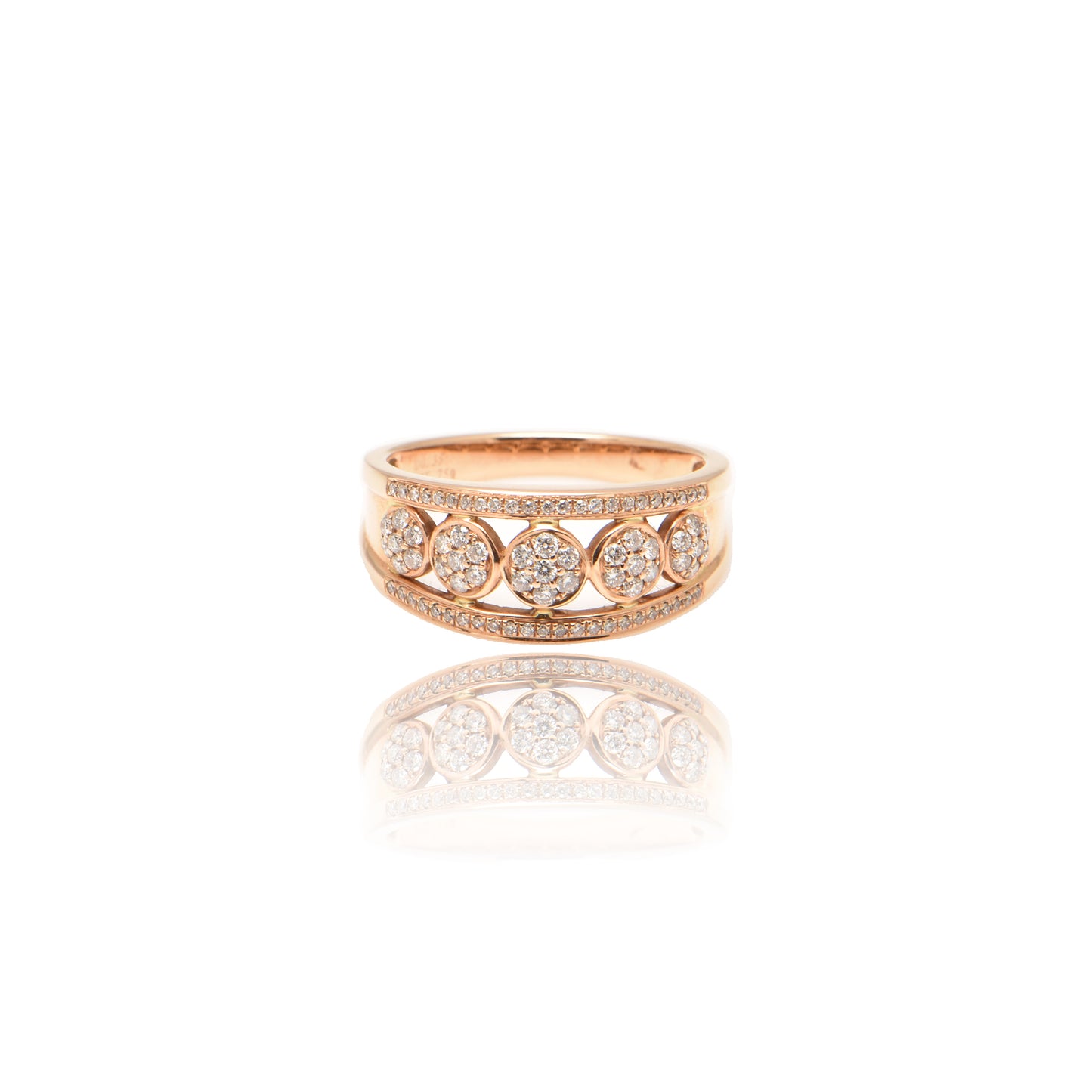 Diamond Dress Ring in 18ct Rose Gold