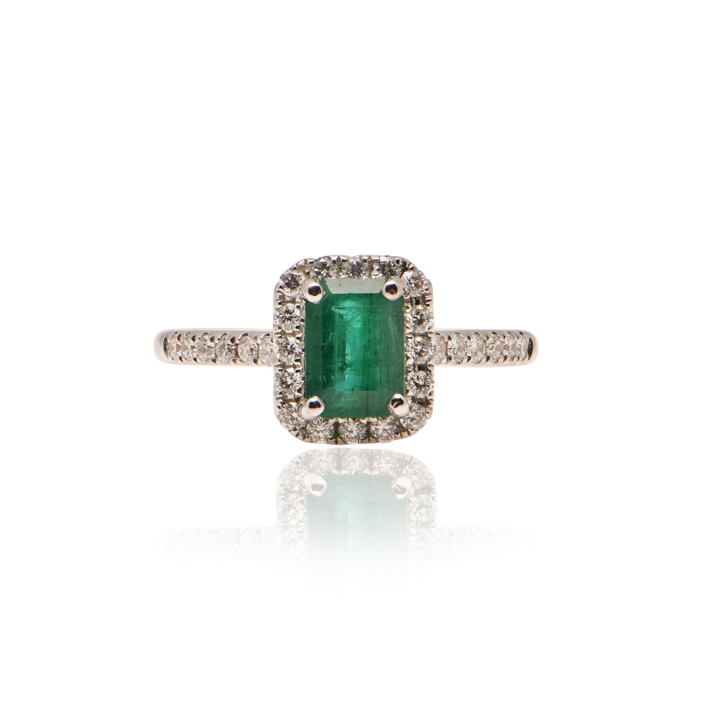 Emerald and Diamond Ring