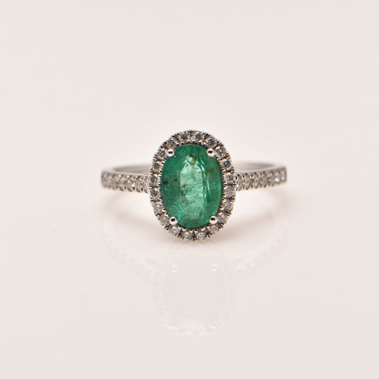 Emerald and Diamond Ring