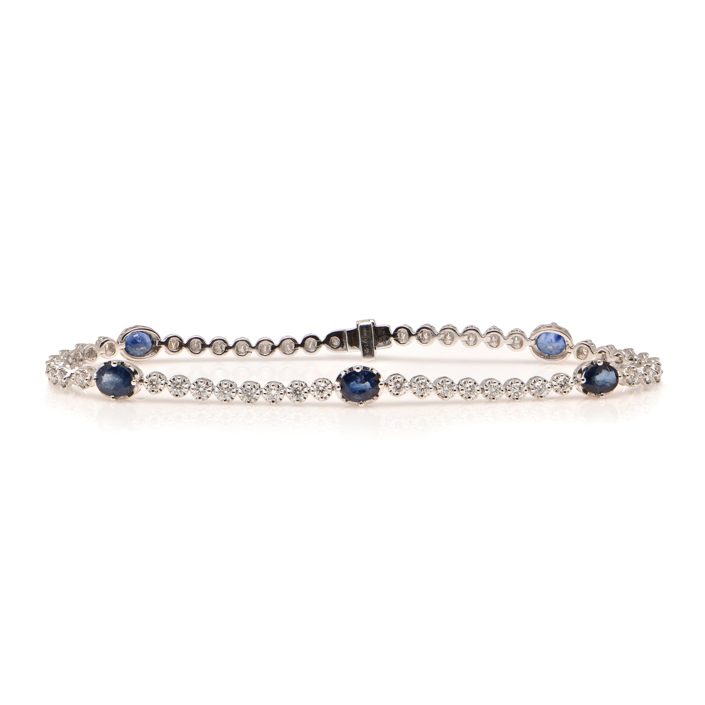 Ceylon Sapphire and Diamond Bracelet