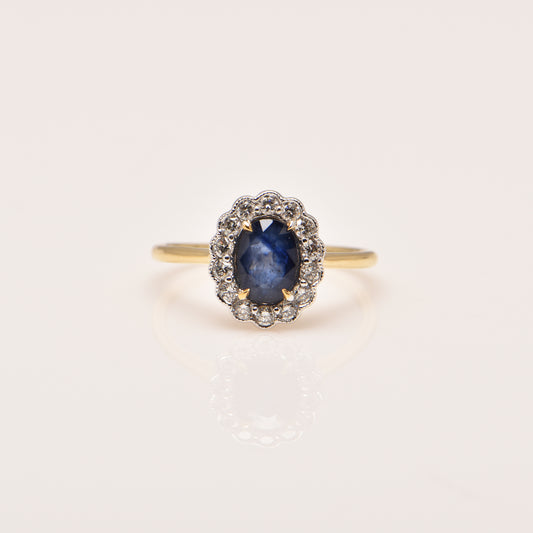 Sapphire and Diamond Ring