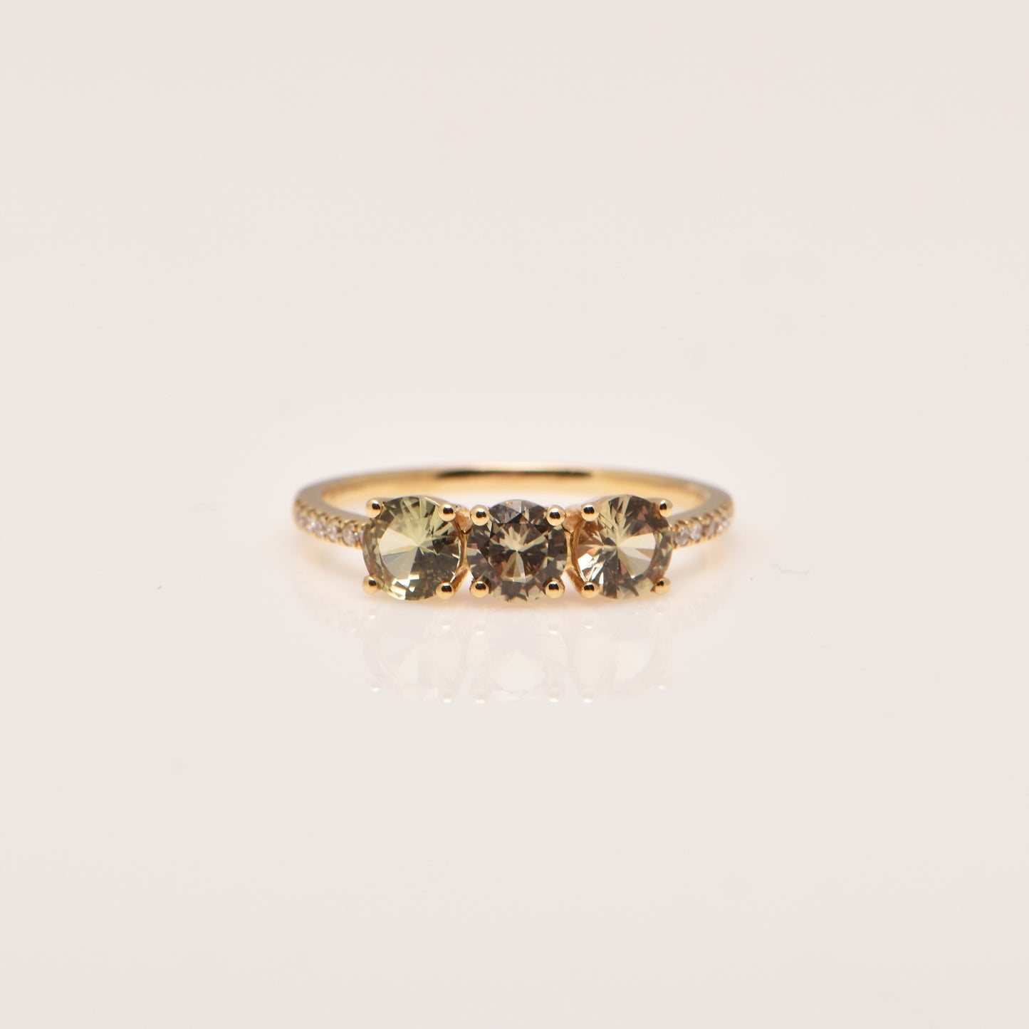 Unheated Sapphire and Diamond Ring