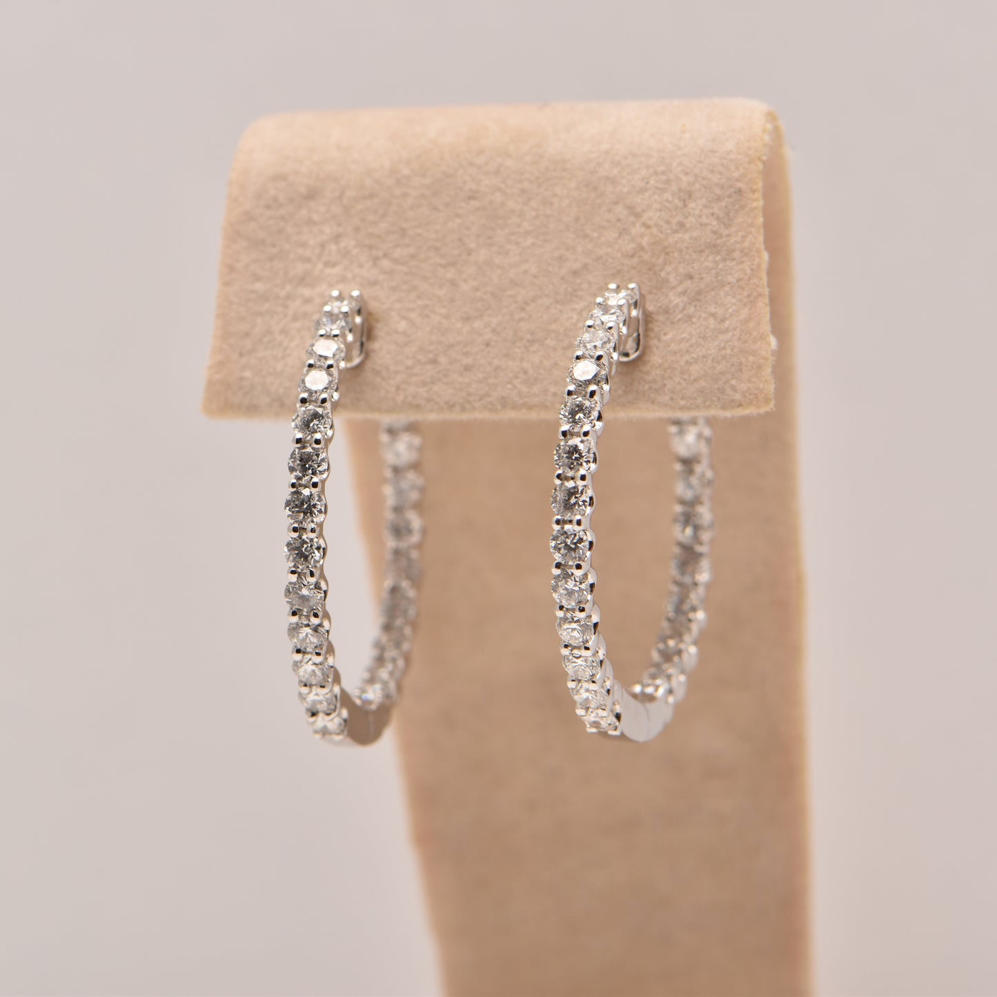 Diamond Hoop Earrings