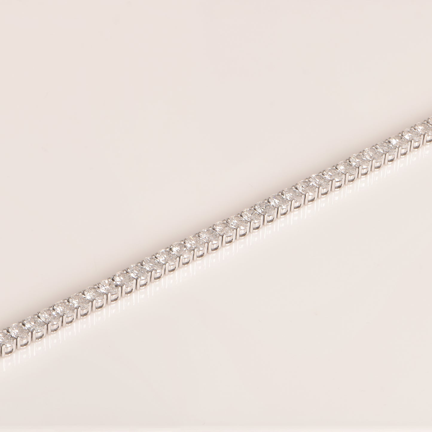 9.50ct Oval Lab Grown Diamond Tennis Bracelet
