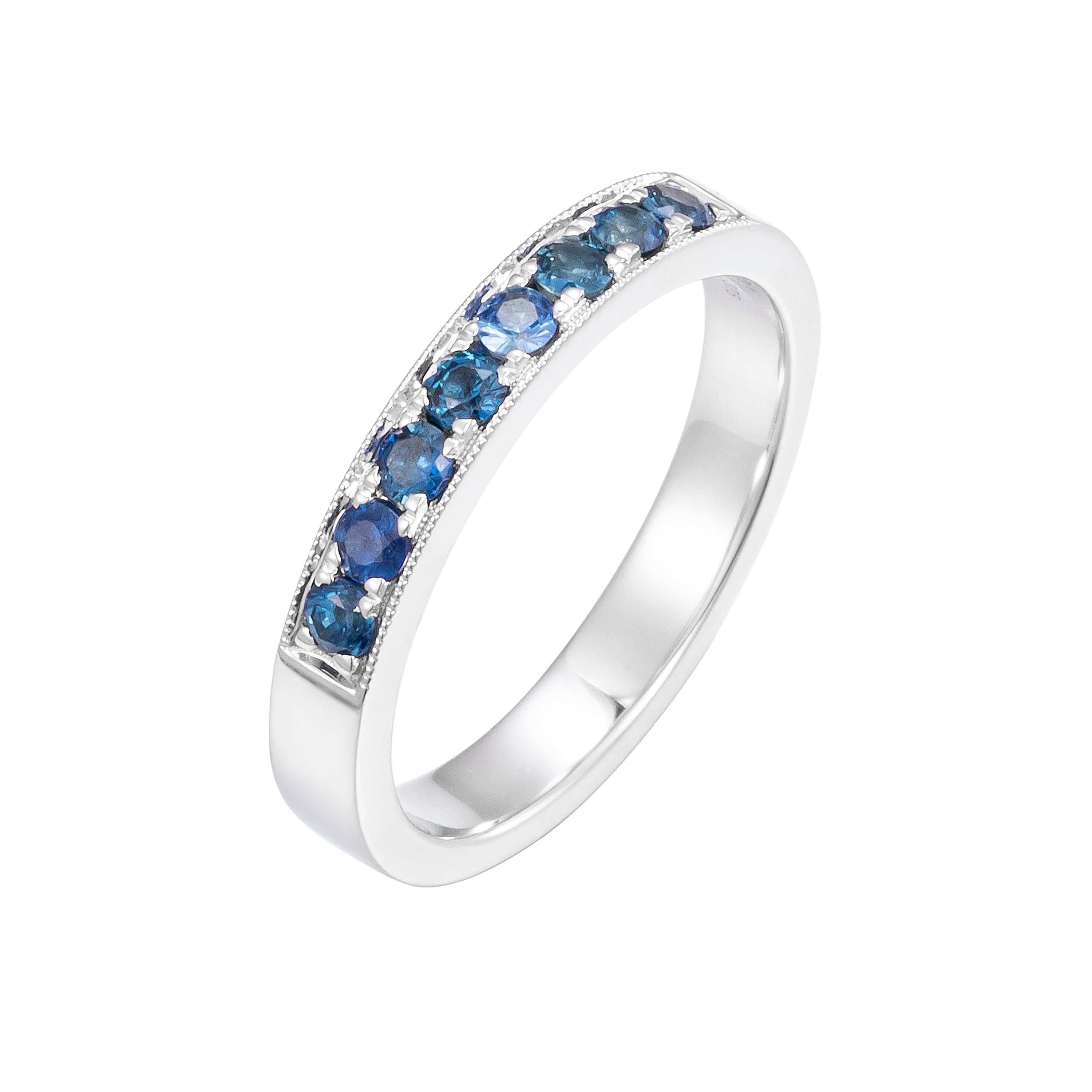 Eternity ring store coloured stones