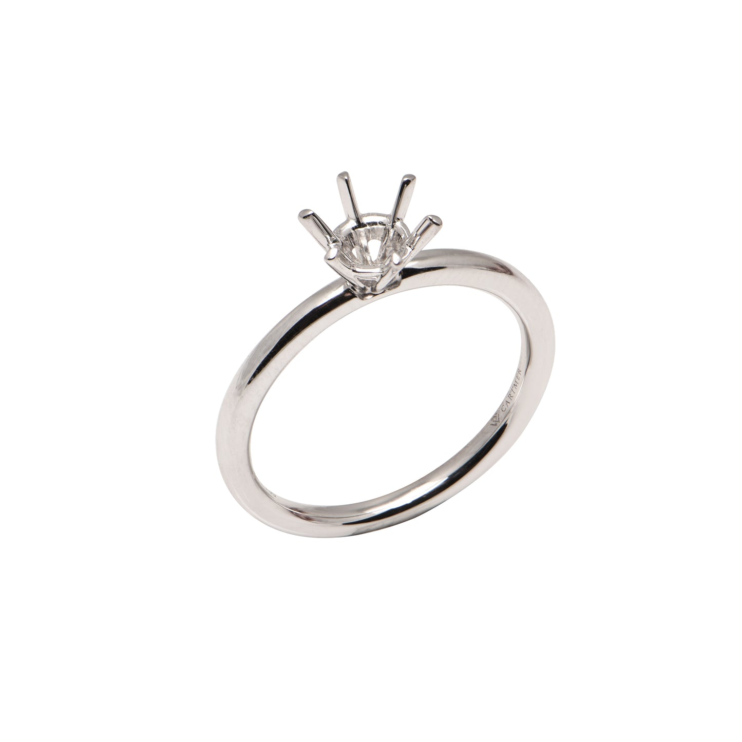 Engagement Setting for Round 0.50ct Size, 6 claw