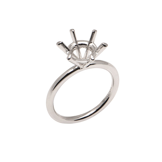 Engagement Setting for Round 1.5ct Size, 6 claw