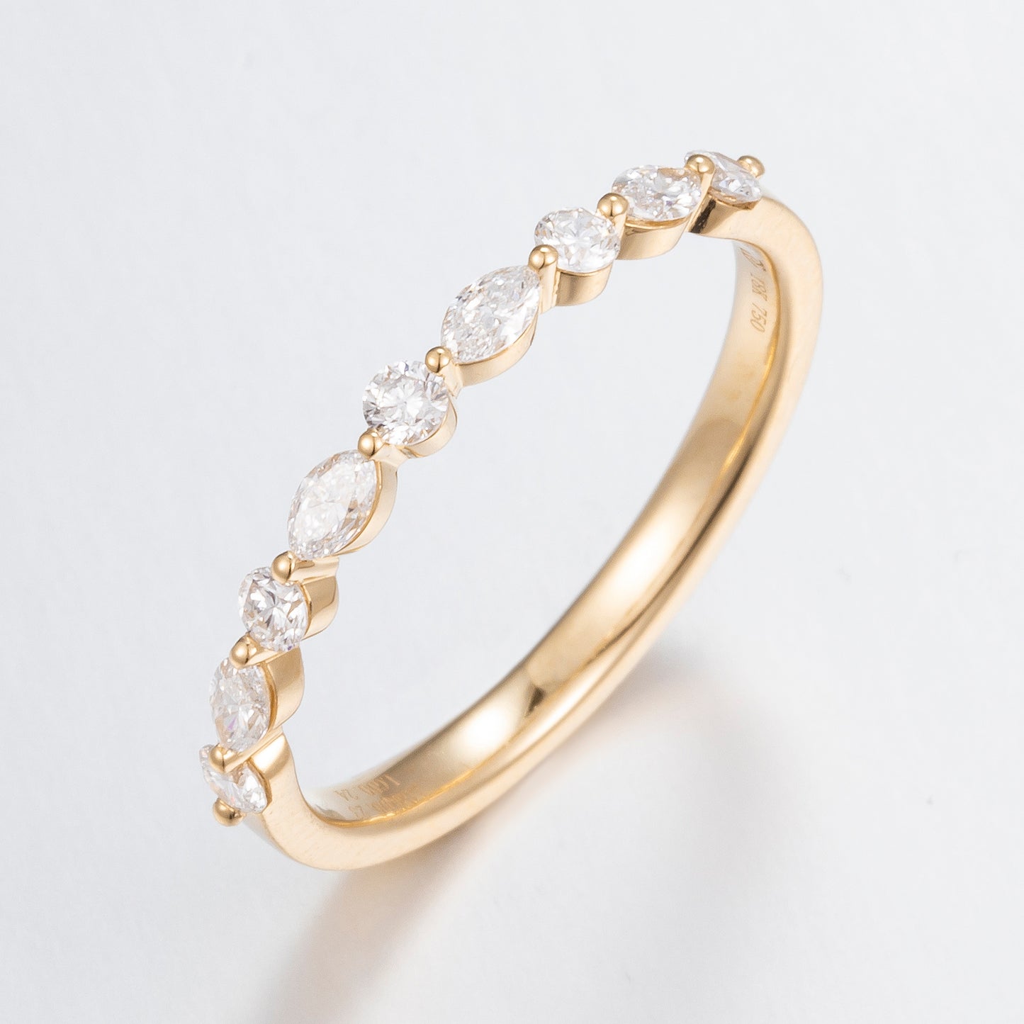 Lab Grown Diamond Band Ring in Gold