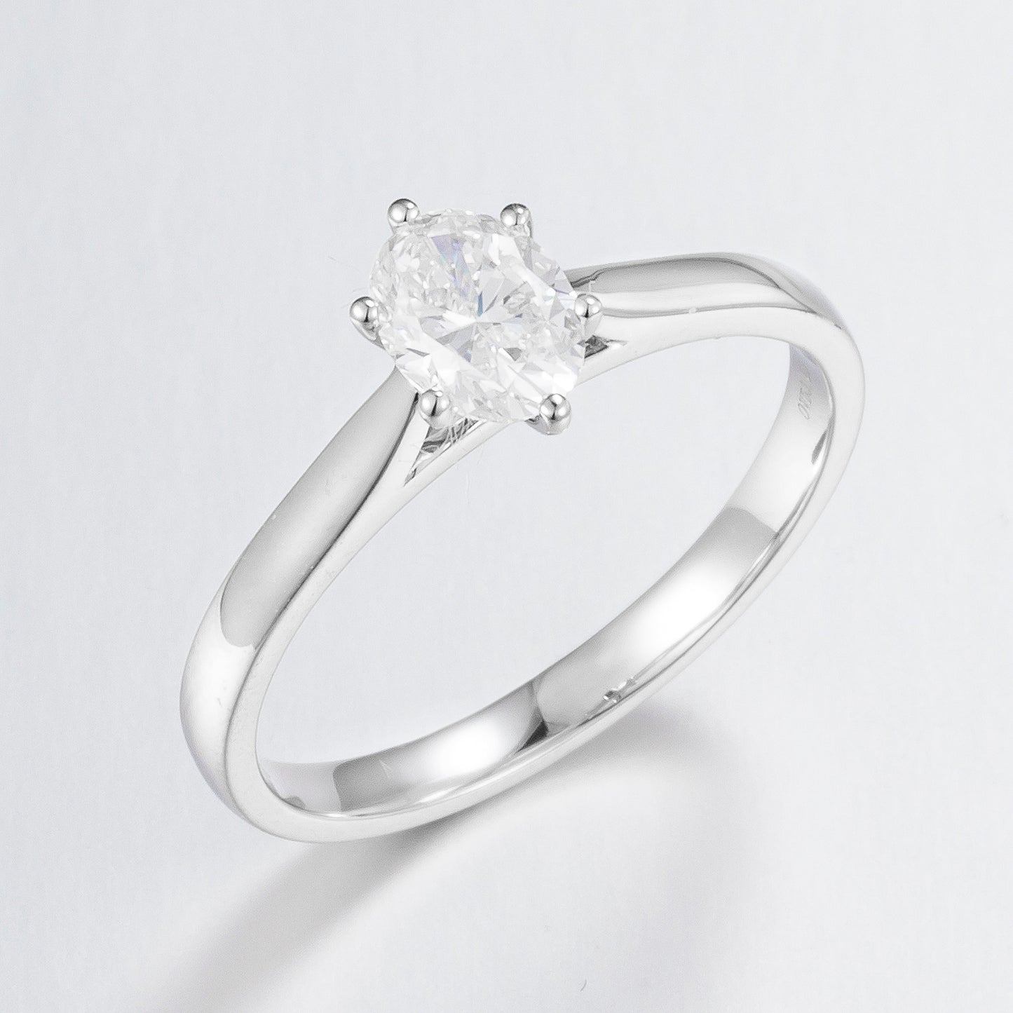 Oval Diamond Engagement Ring (Setting Only, add Natural or Lab Grown Diamond Separately)