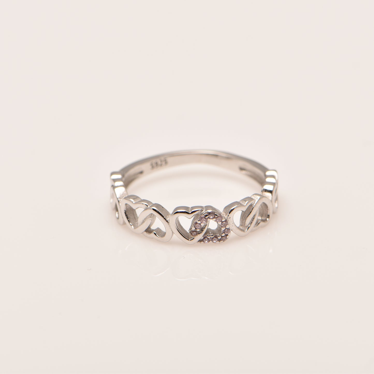 Silver Heart Ring R524P-56