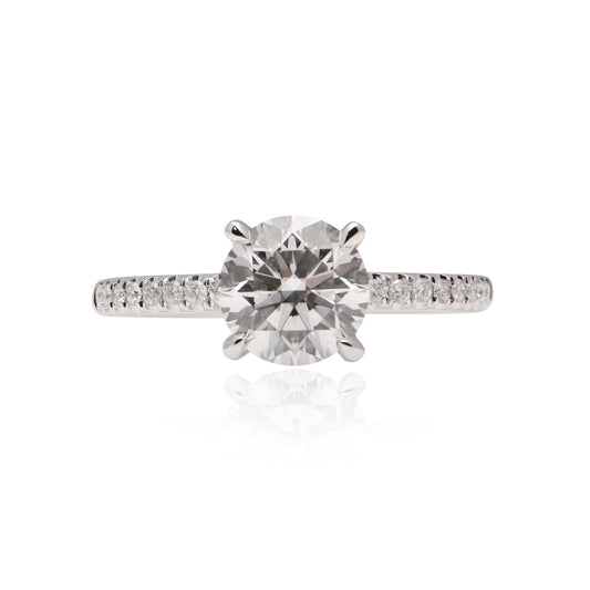 Natalia 0.50ct-1.50ct Round Natural Diamond Engagement Ring - GIA Certified