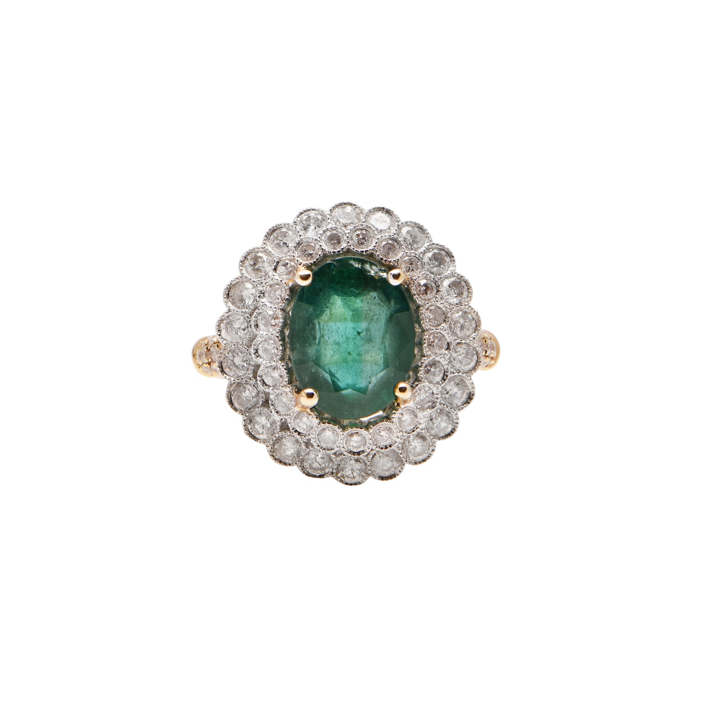 Emerald and Diamond Ring