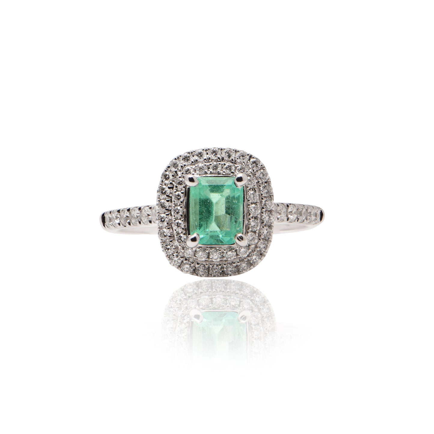 Emerald and Diamond Ring