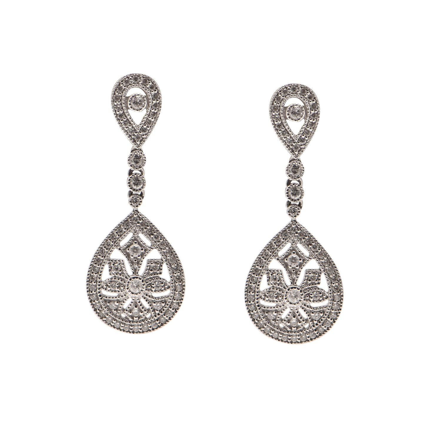 Diamond Drop Earrings