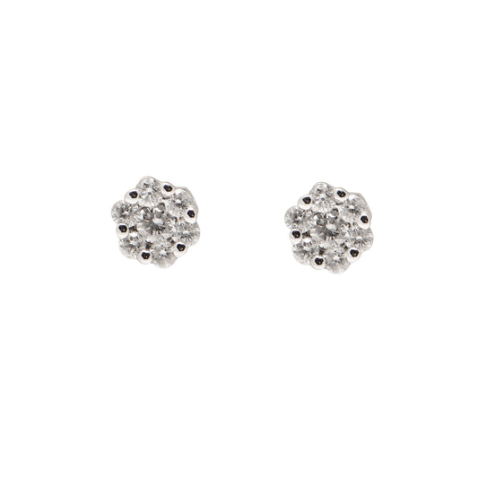 Diamond Cluster Earrings