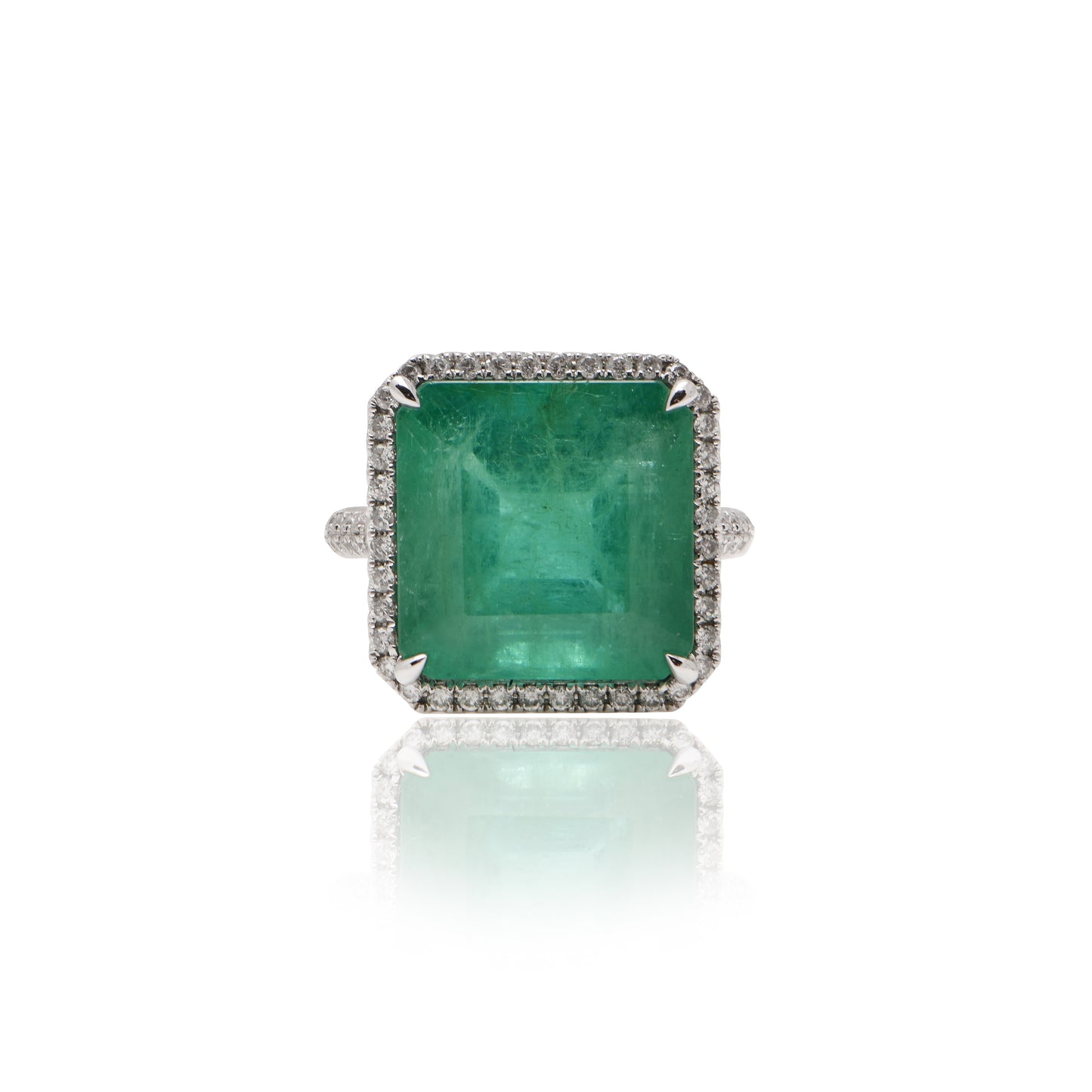 Emerald and Diamond Ring