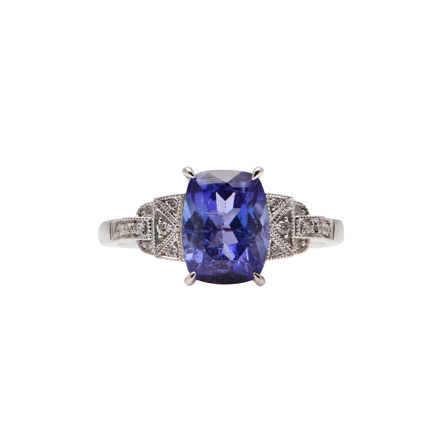 Tanzanite and Diamond Ring