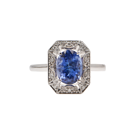 Tanzanite and Diamond Ring