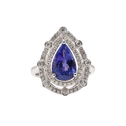 Tanzanite and Diamond Ring