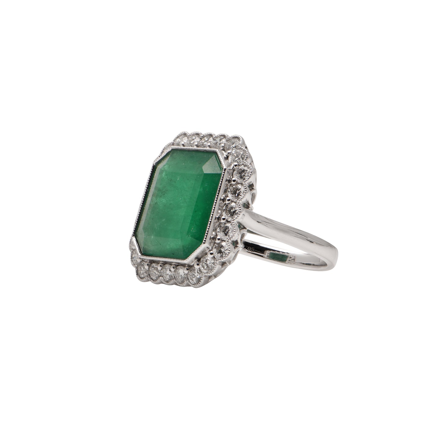 Emerald and Diamond Ring