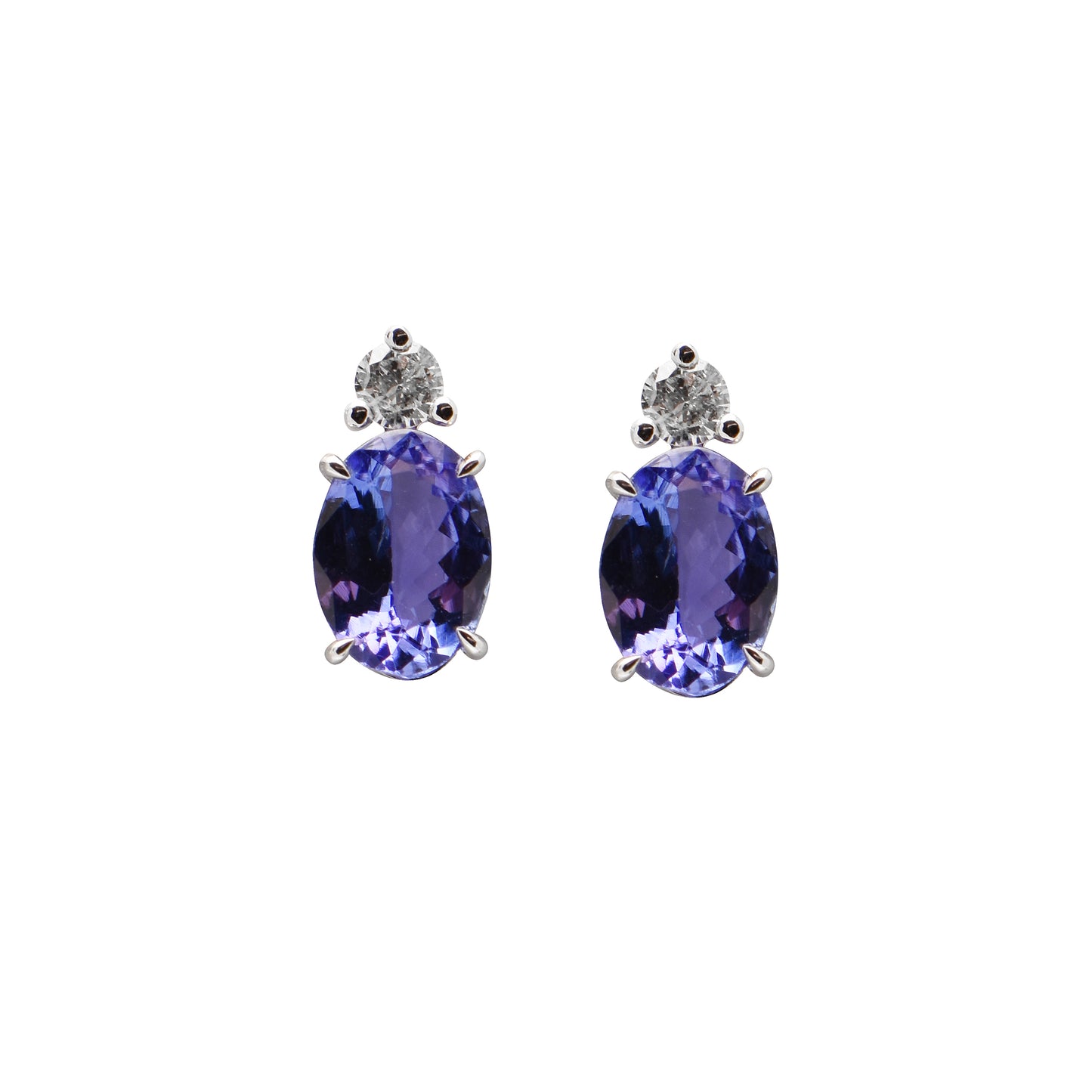 Tanzanite and Diamond Earrings