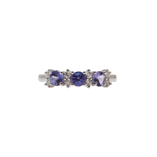 Tanzanite and Diamond Ring