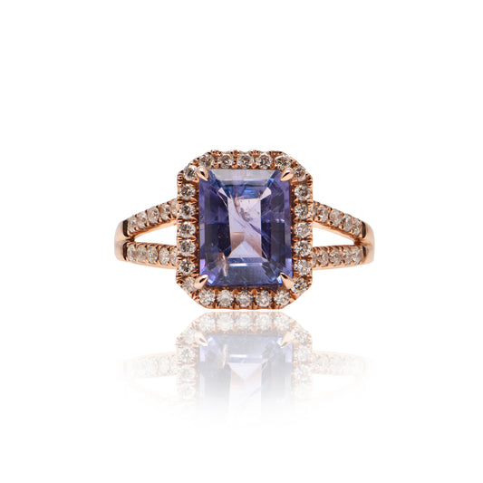 Tanzanite and Diamond Ring