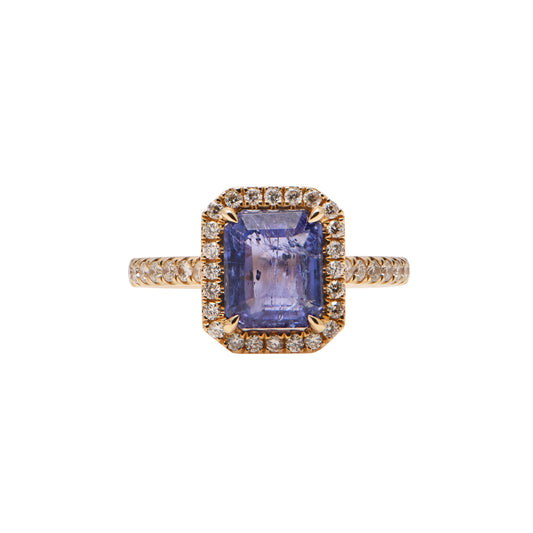 Tanzanite and Diamond Ring