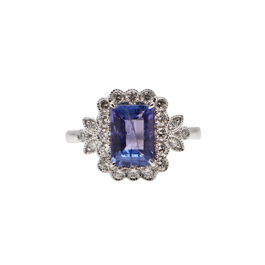 Tanzanite and Diamond Ring