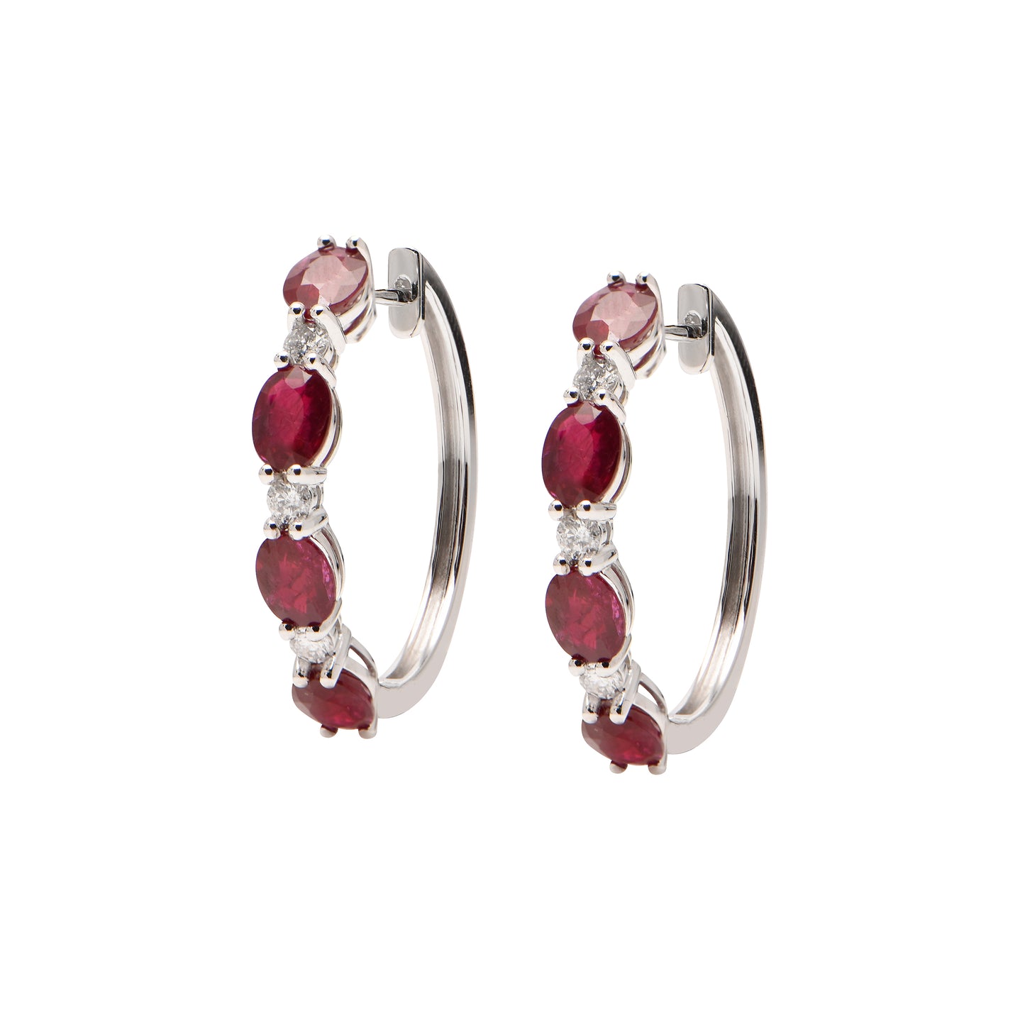 Ruby and Diamond Earrings