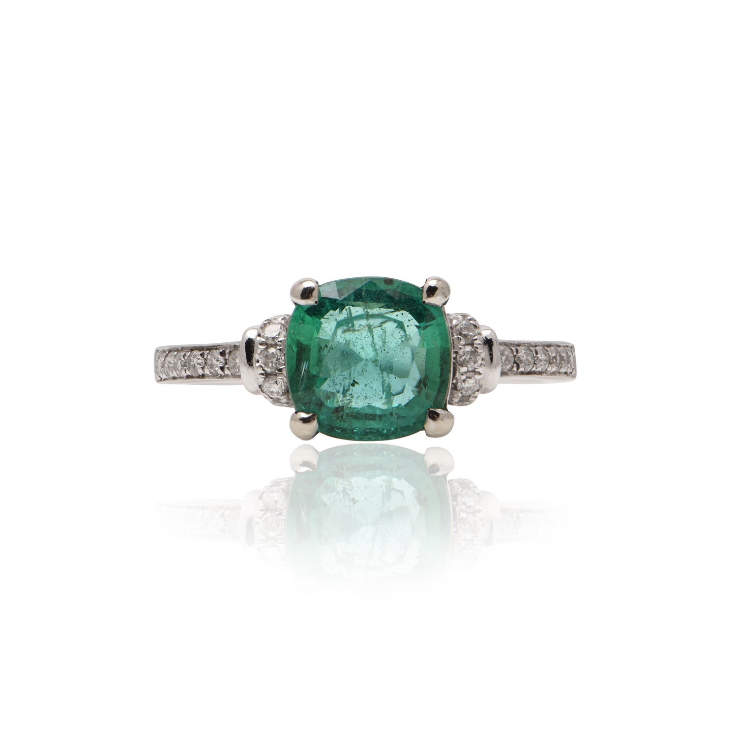 Emerald and Diamond Ring