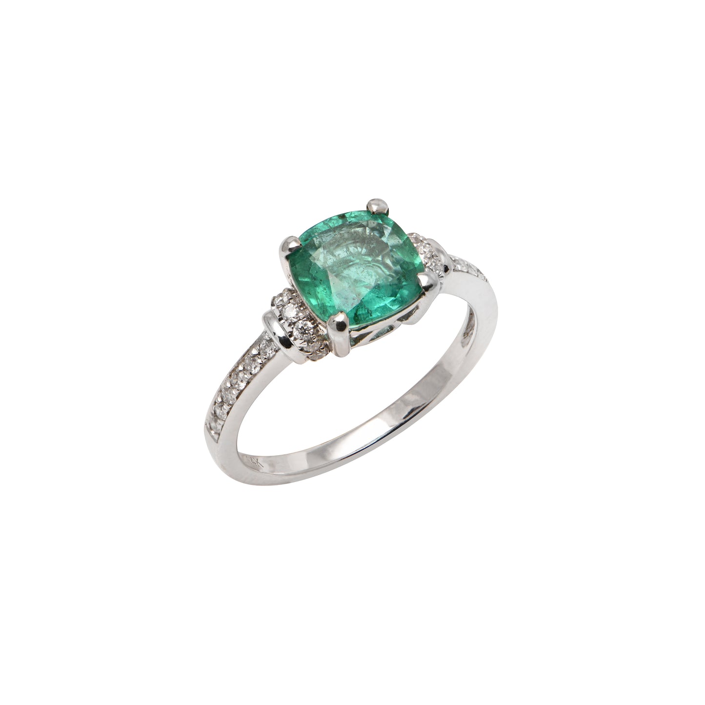 Emerald and Diamond Ring