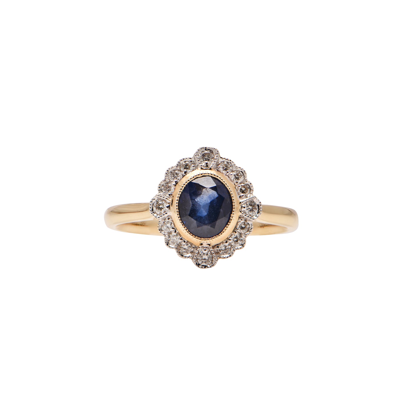 Ceylon Sapphire and Diamond Ring